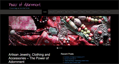 Desktop Screenshot of powerofadornment.com